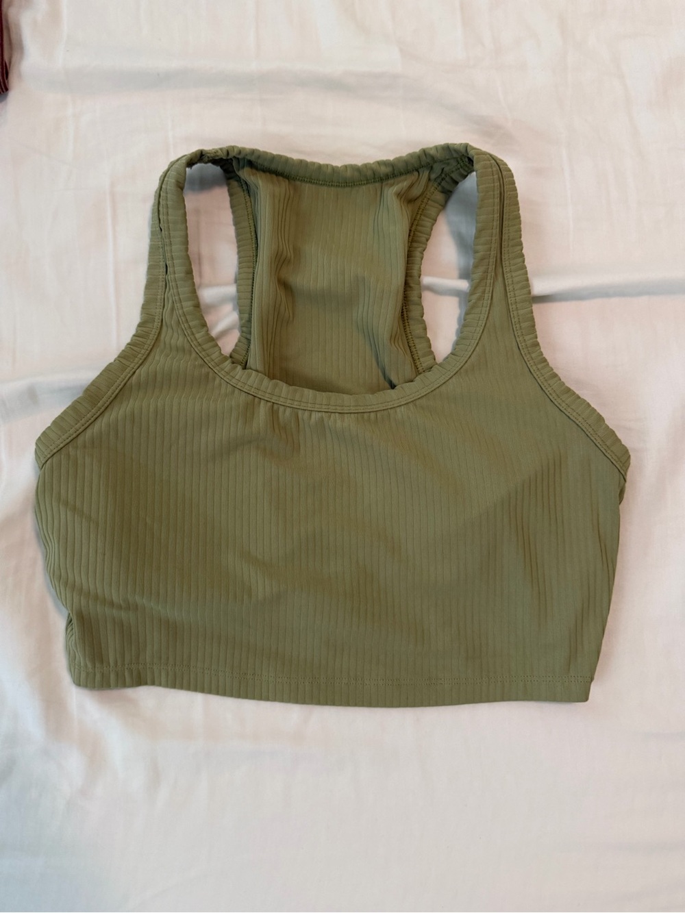 all in motion Sage Green Ribbed Racerback Sports Bra